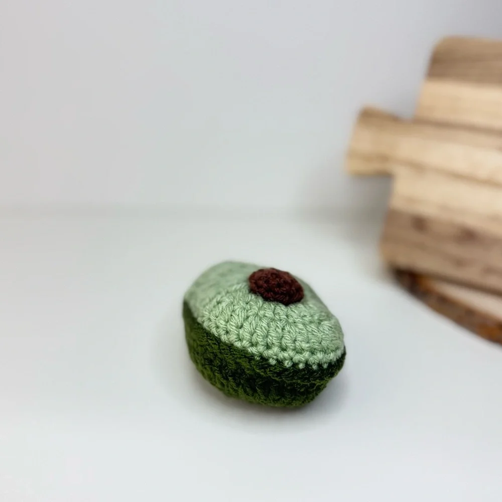 Cat Toy Handmade Crochet Avocado Catnip Toy